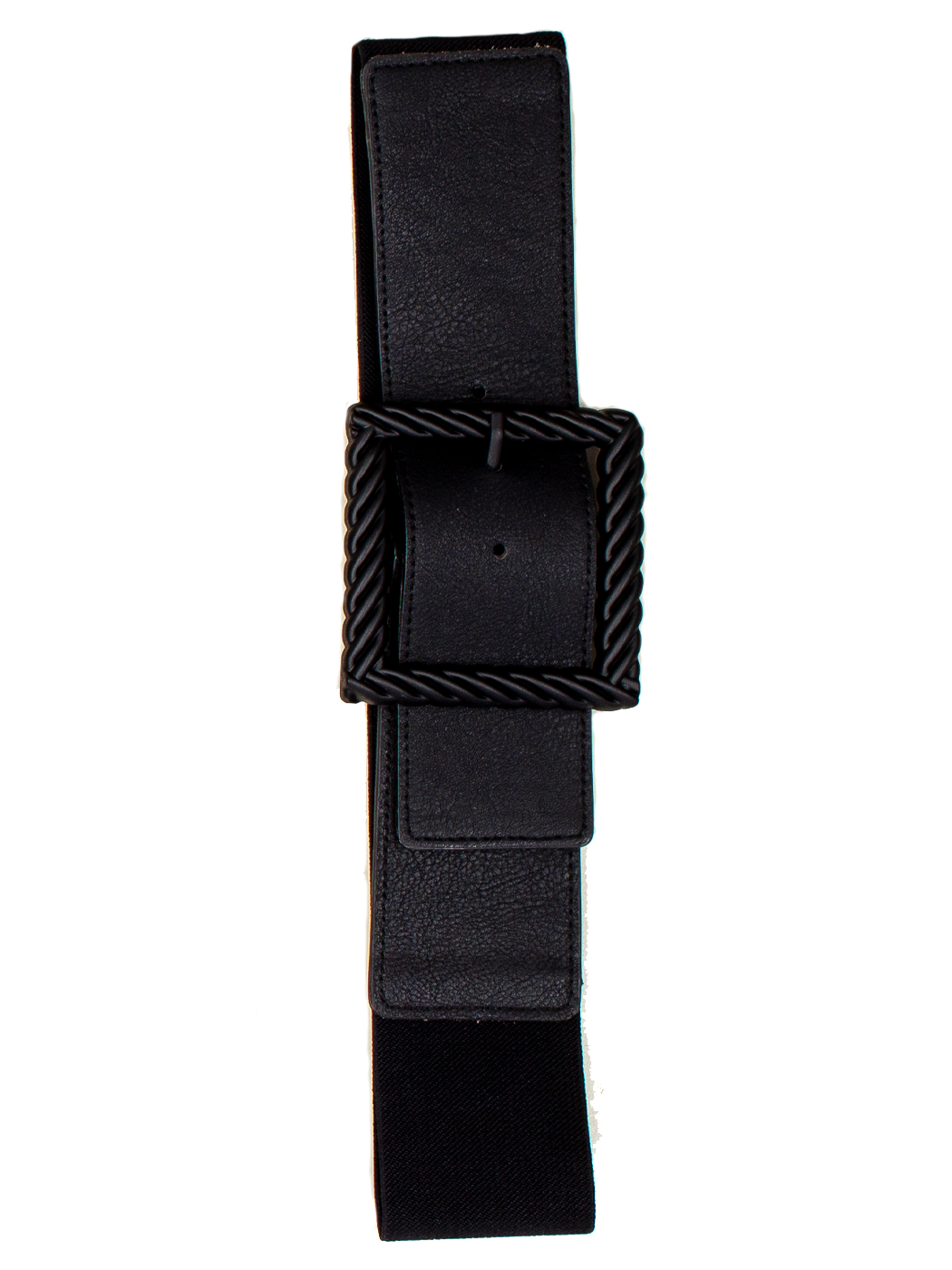 CINTURA ELASTICA FIBBIA RETTANGOLARE